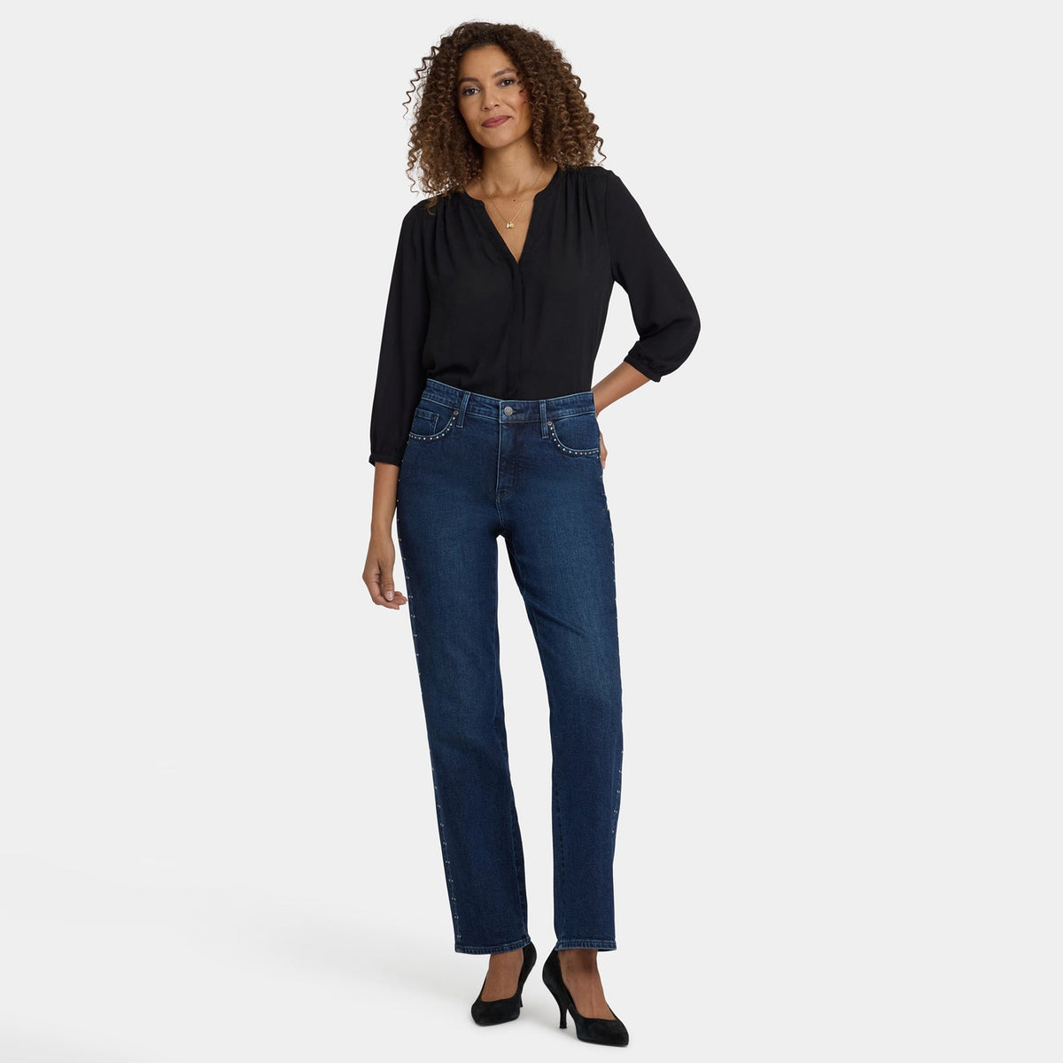 Brooke Loose Straight Jeans - Louvre Sapphire