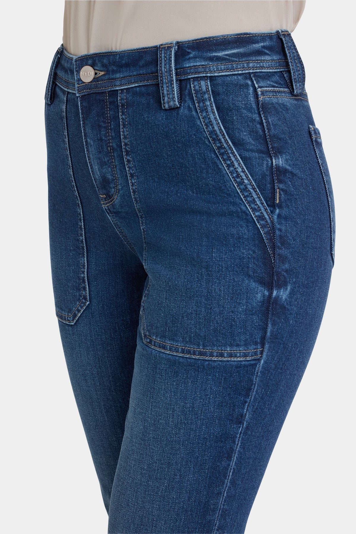 Margot Girlfriend Jeans - Vintage Lapis