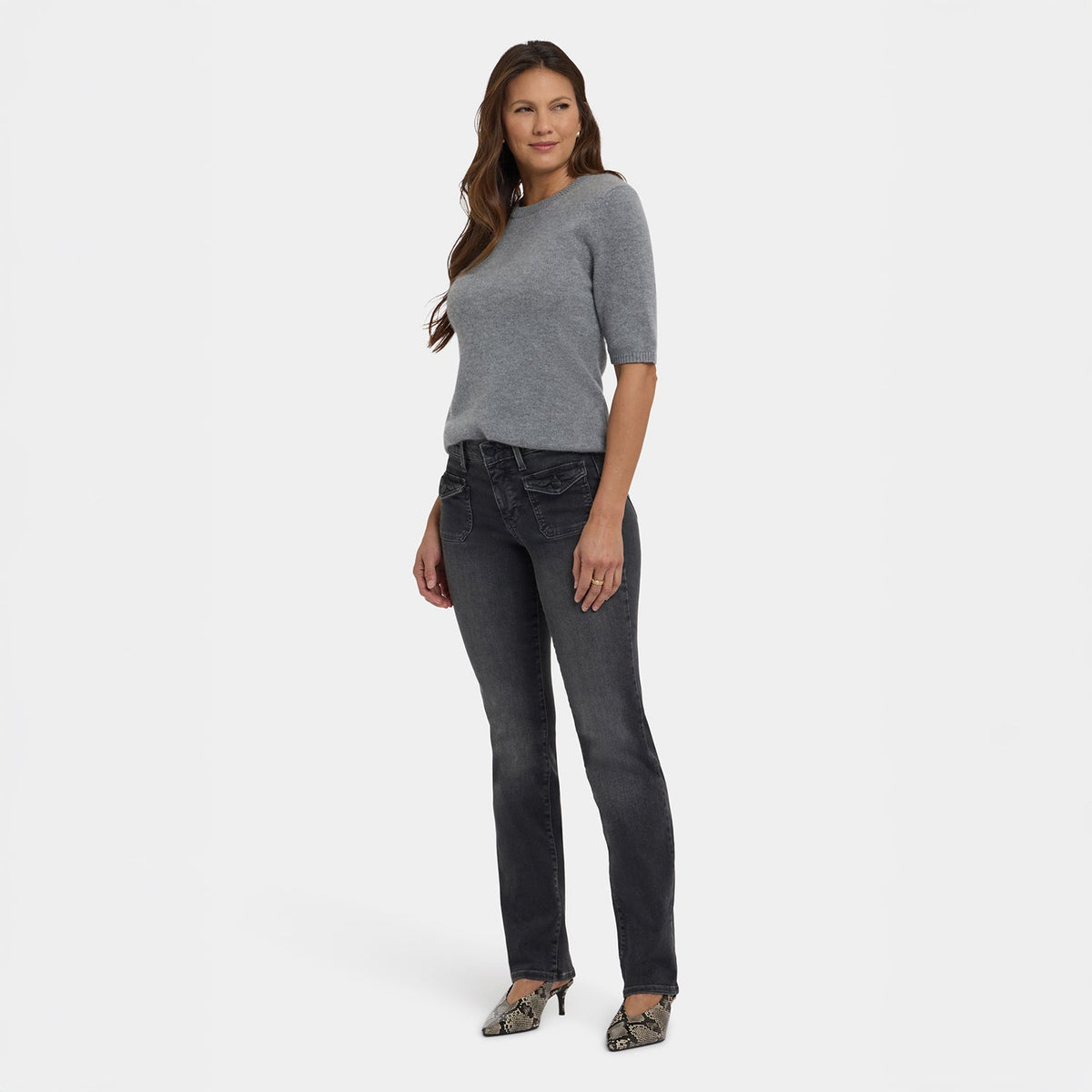 Marilyn Straight Jeans - Gloomy Marais