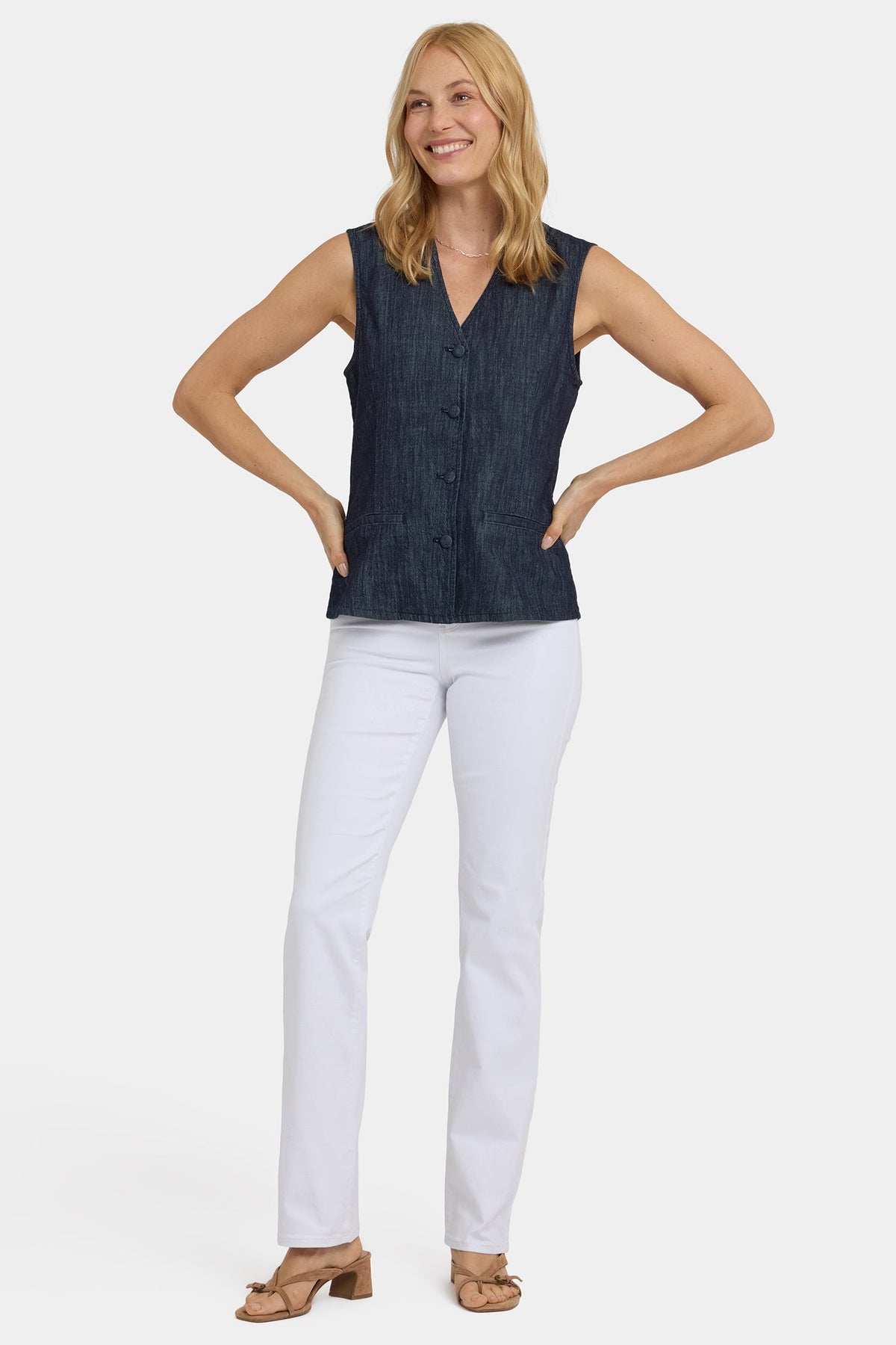 Denim Vest - Dark Indigo