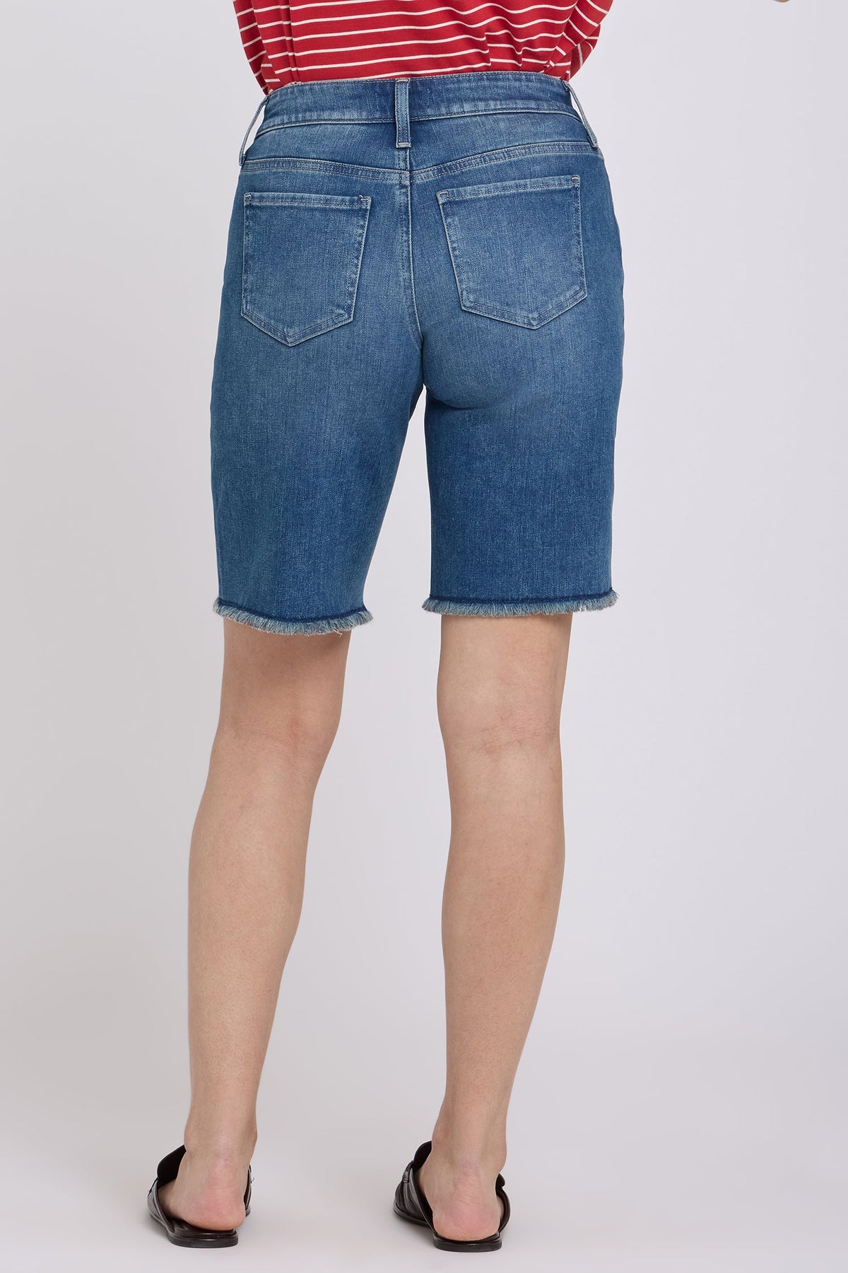 Boyfriend Denim Shorts - Breezy Palms