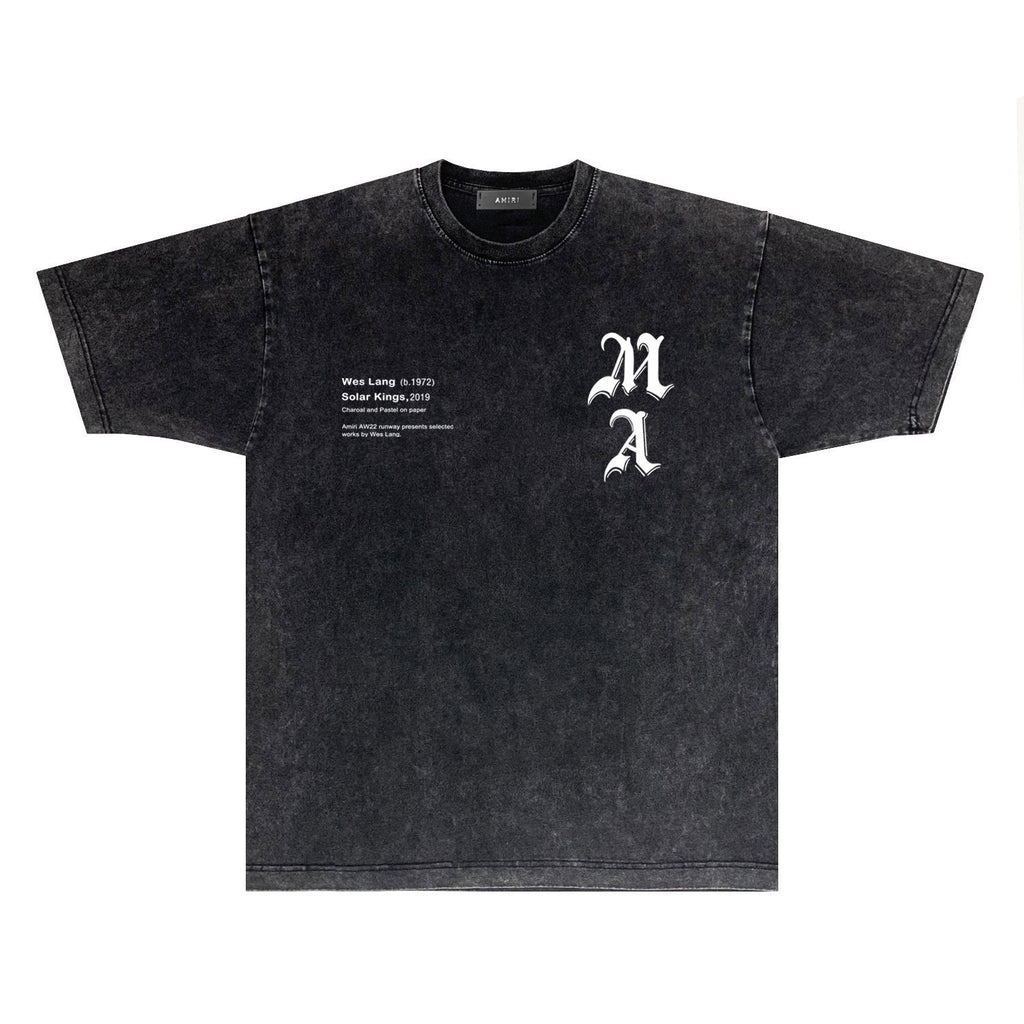 Amiri T-Shirt Vintage Distressed Short-Sleeved T-shirt
