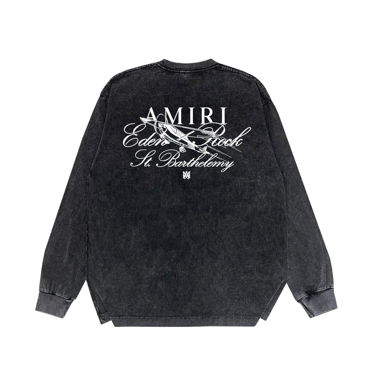 Amiri Long Sleeve Shirt Vintage T Shirt Washed and Worn Vintage Long Sleeve T-shirt