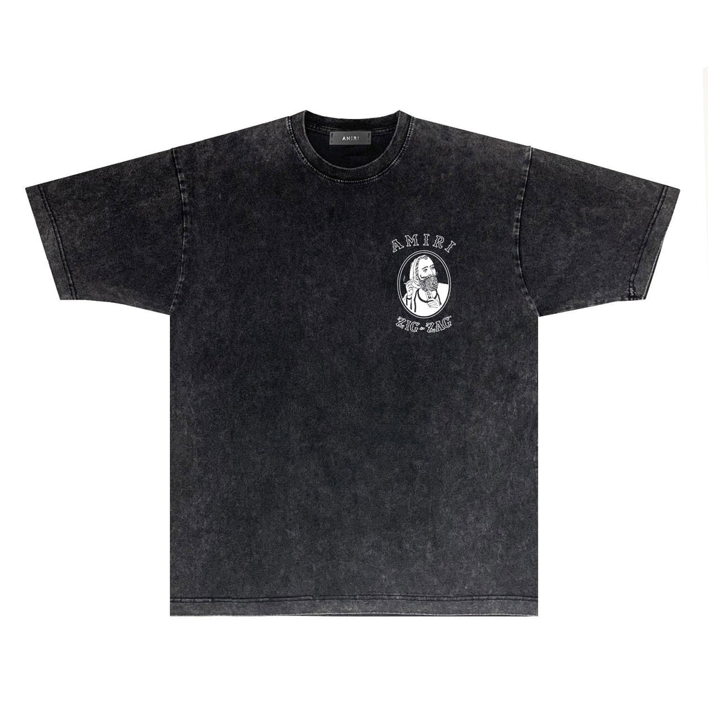 Amiri T-Shirt Distressed Retro Short Sleeve T-shirt