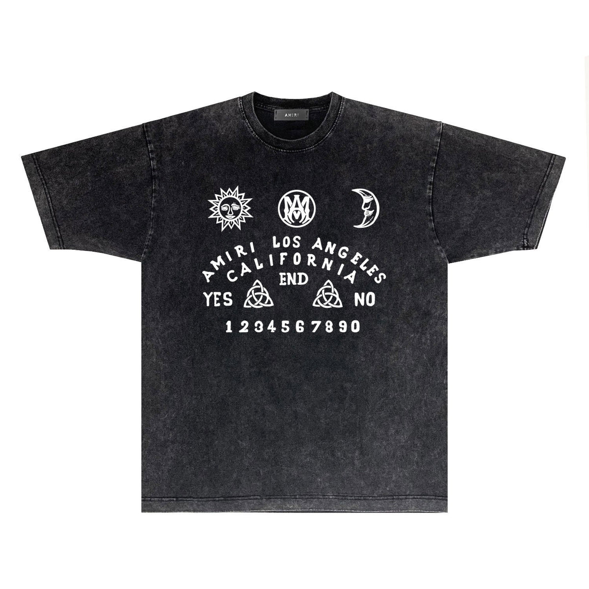 Amiri T-shirt Washed and Worn Retro Short Sleeve T-shirt