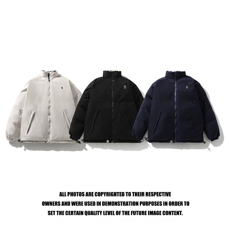 Bathing Ape Coat Double-Sided Camouflage Zipper Cotton-Padded Coat