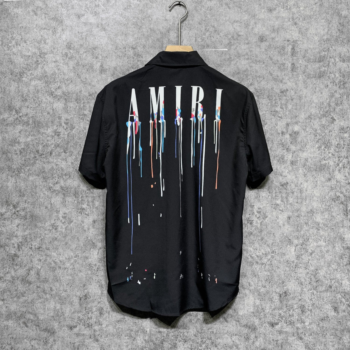 Amiri T Shirt Color Splash Ink