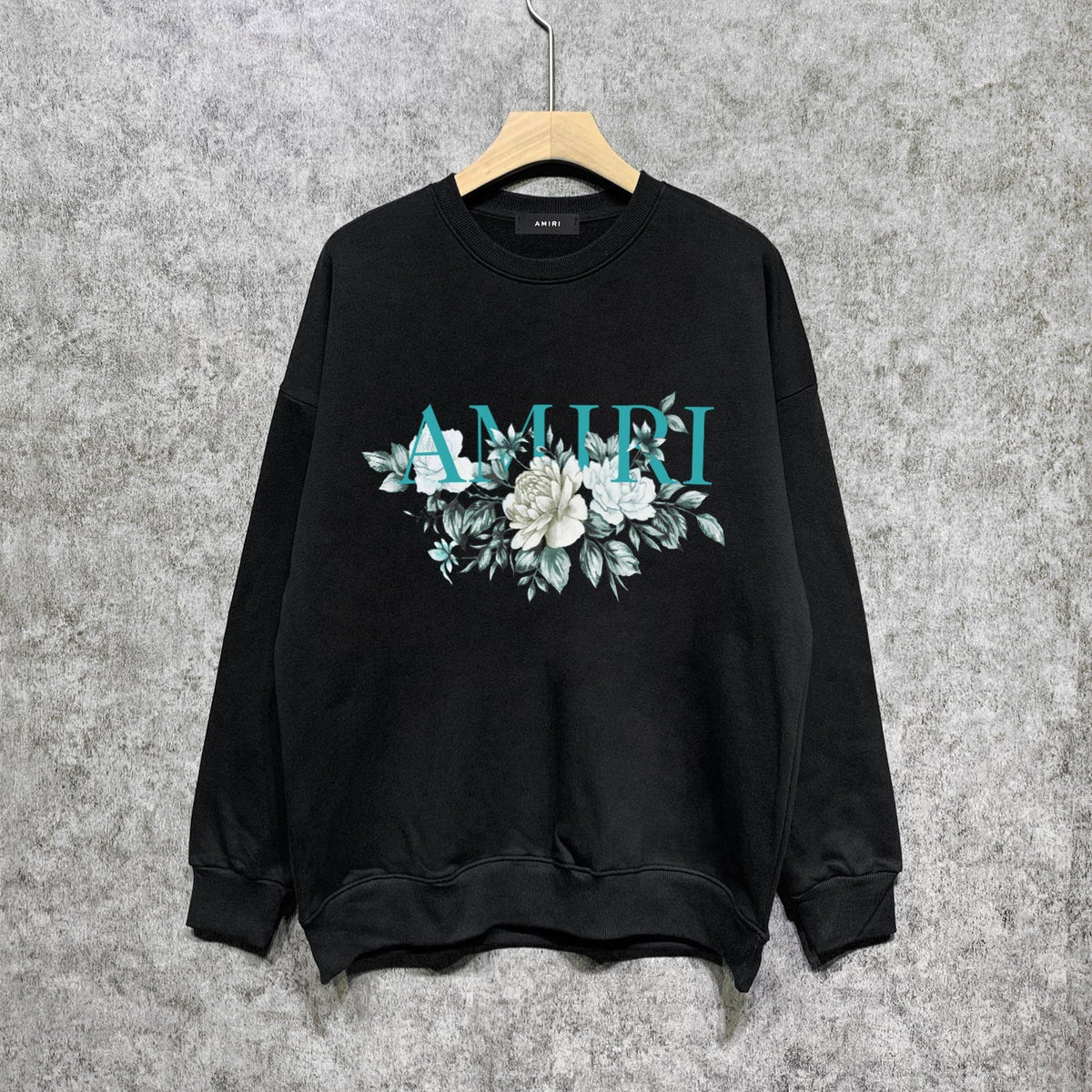 Amiri Long Sleeved Shirt Fashion Brand Crew Sweatshirts round Neck Sweater