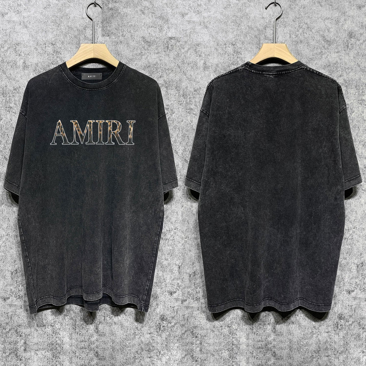 Amiri T-shirt Washed and Worn Retro Short Sleeve T-shirt