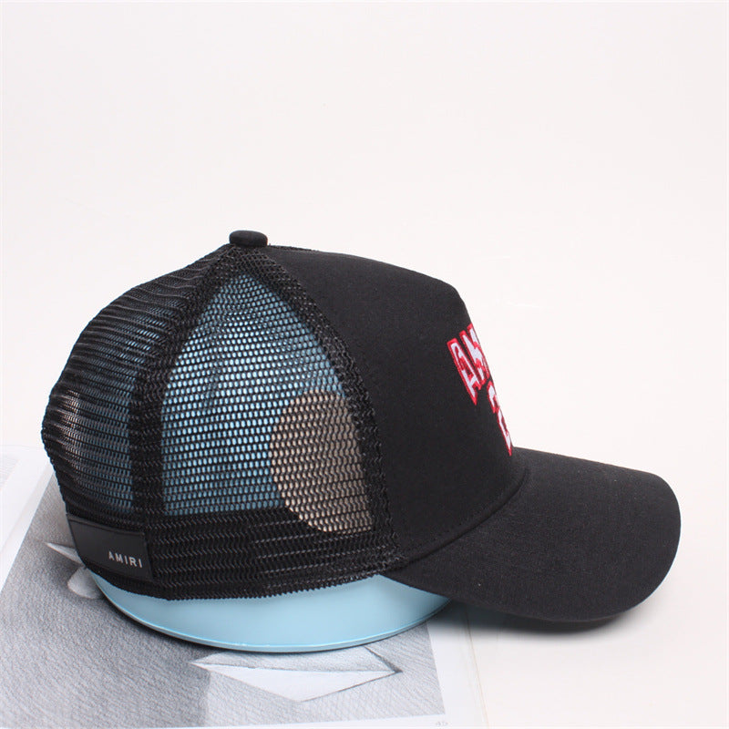 Amiri Hat Baseball Cap, Cap, Casual Versatile Truck Driver Cap Fishing Cap