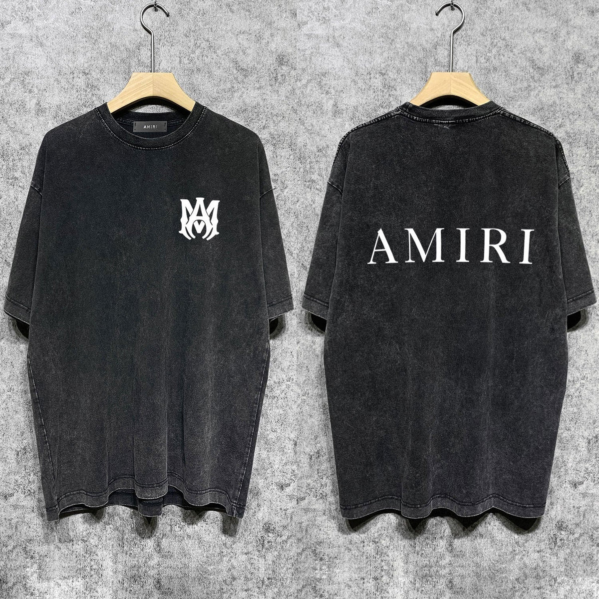 Amiri T-shirt Washed and Worn Retro Short Sleeve T-shirt