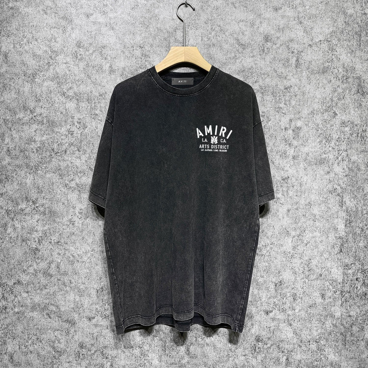 Amiri T-shirt Washed and Worn Retro Short Sleeve T-shirt
