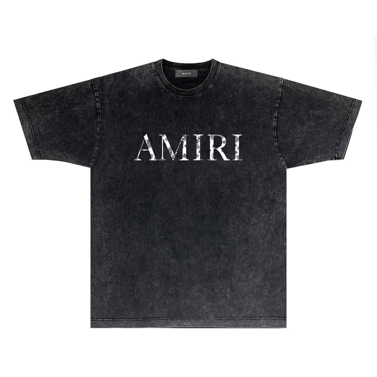 Amiri T-shirt Washed and Worn Retro Short Sleeve T-shirt