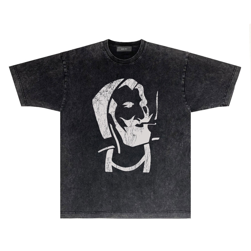 Amiri T-Shirt Vintage Distressed Short-Sleeved T-shirt