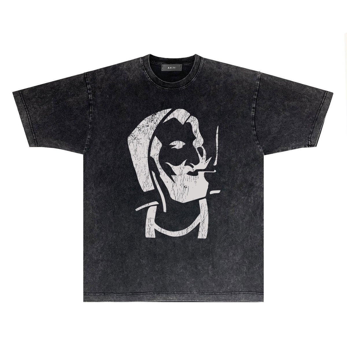 Amiri T-Shirt Vintage Distressed Short-Sleeved T-shirt
