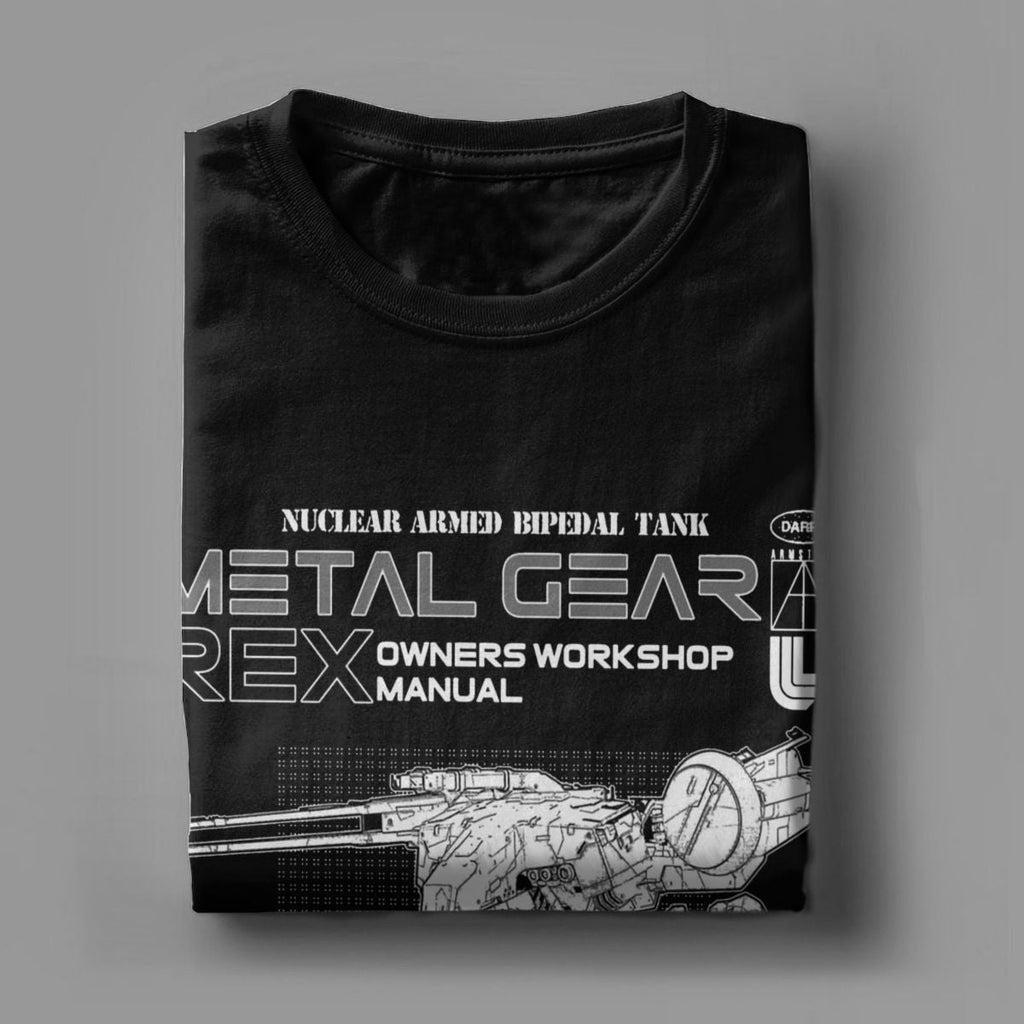 2024Metal Gear Solid Rex Manual T-Shirts Men Funny
