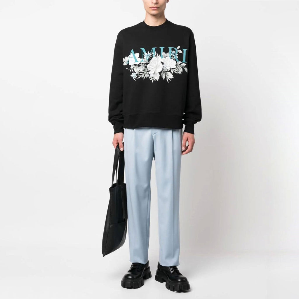 Amiri Long Sleeved Shirt Fashion Brand Crew Sweatshirts round Neck Sweater
