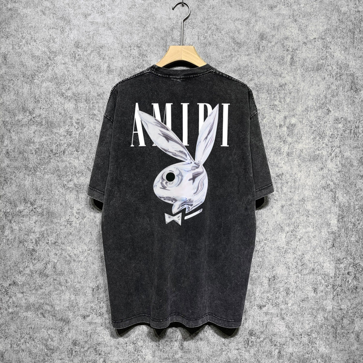 Amiri T-Shirt Distressed Retro Short Sleeve T-shirt