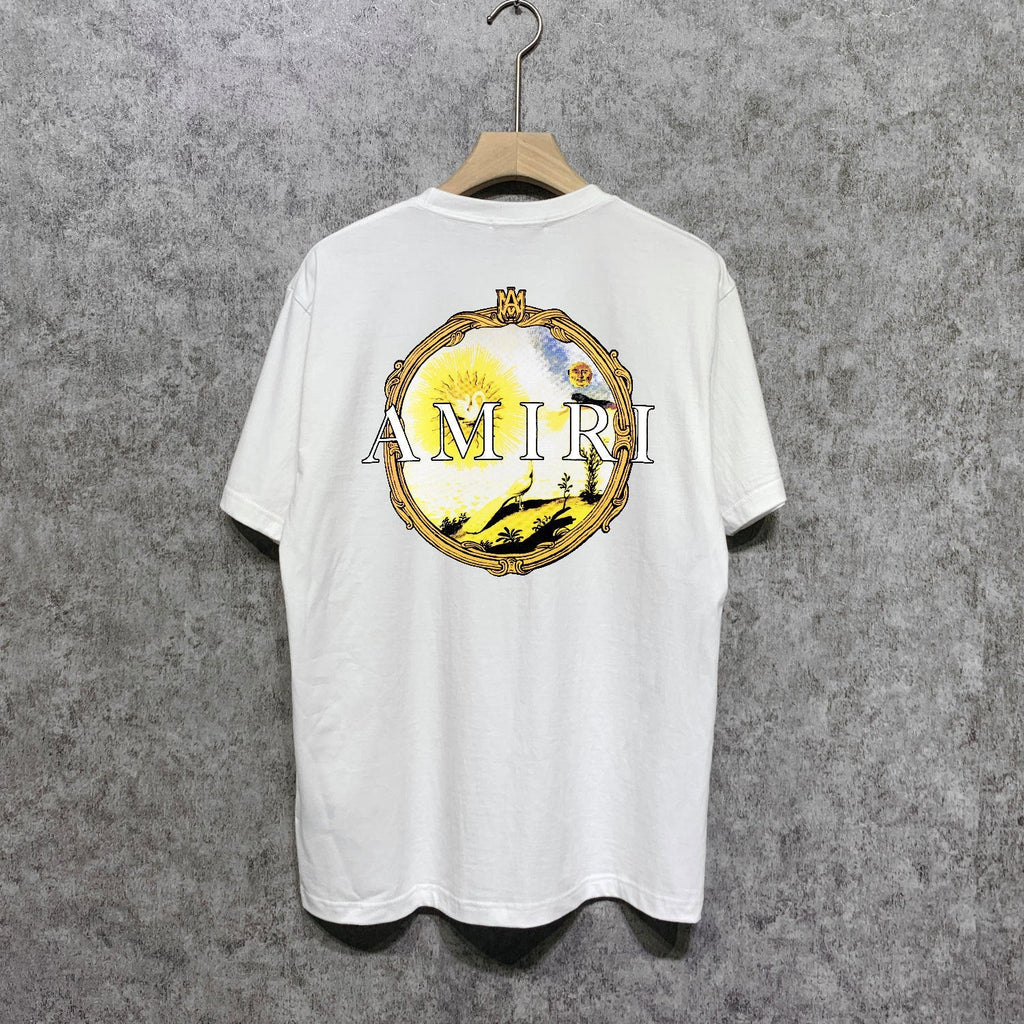 Amiri T Shirts Fashion Brand T Shirt Short Sleeve T-shirt Blouse
