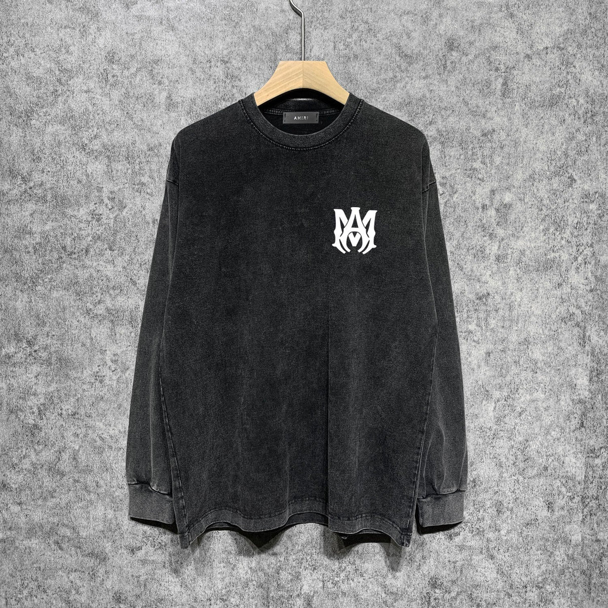 Amiri Long-Sleeve Shirt Vintage Distressed Long Sleeve T-shirt