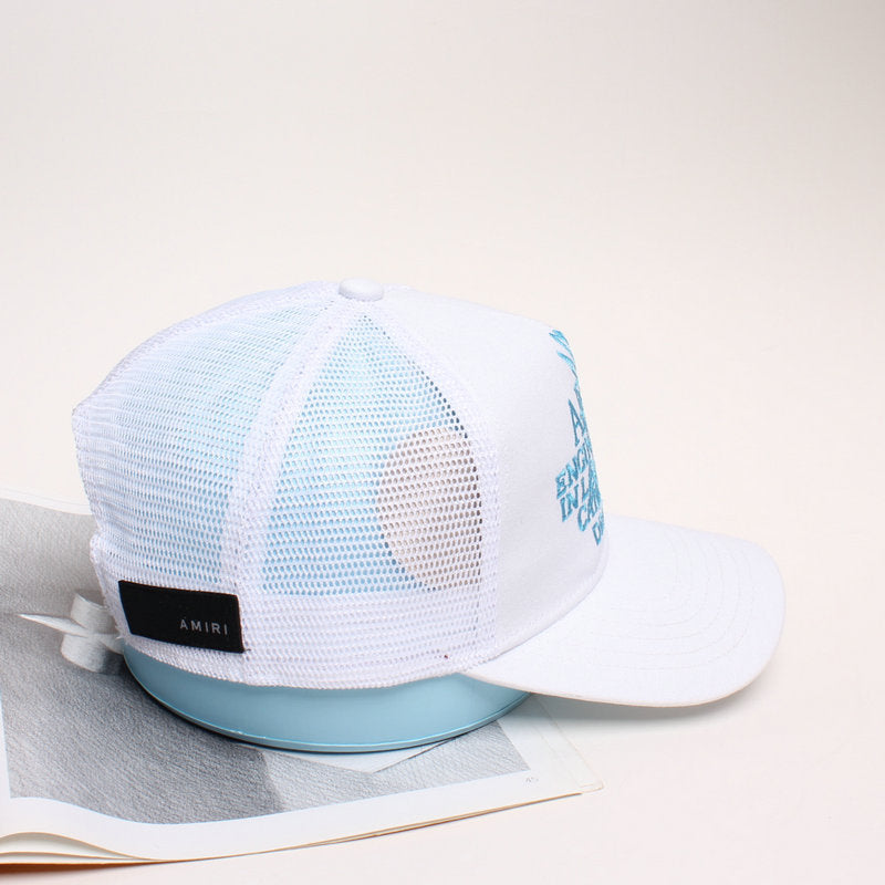 Amiri Hat Baseball Cap, Cap, Casual Versatile Men's and Women's Fishing Cap
