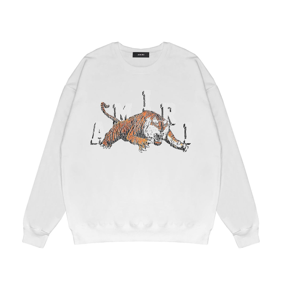 Amiri Long Sleeved Shirt Fashion Brand Crew Sweatshirts round Neck Sweater
