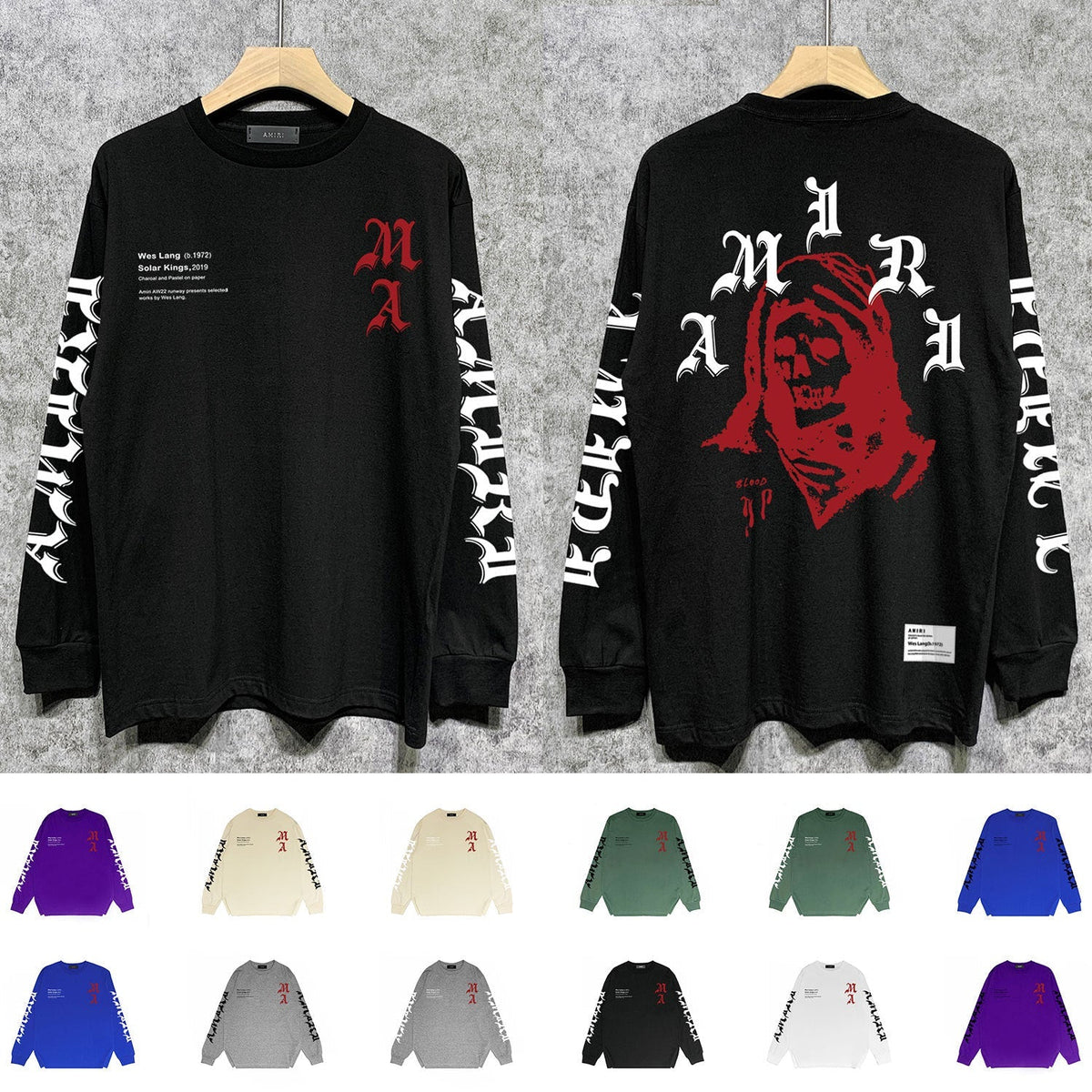 Amiri Sweatshirt Long Sleee Shirts