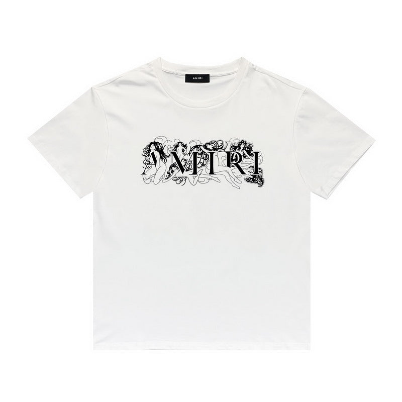 Amiri T Shirt Lettered Casual Crew Neck