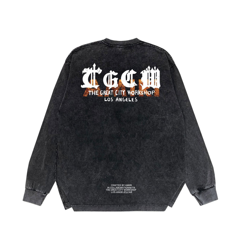 Amiri Long-Sleeve Shirt Vintage Long Sleeve T-shirt