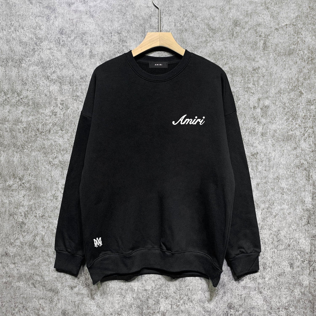 Amiri Long Sleeved Shirt Fashion Brand Crew Sweatshirts round Neck Sweater
