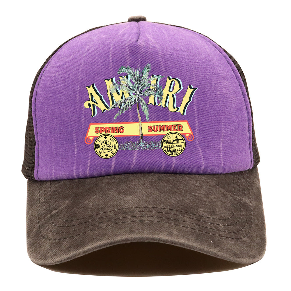 Amiri Hat Baseball Cap Alphabet Print Casual Cap