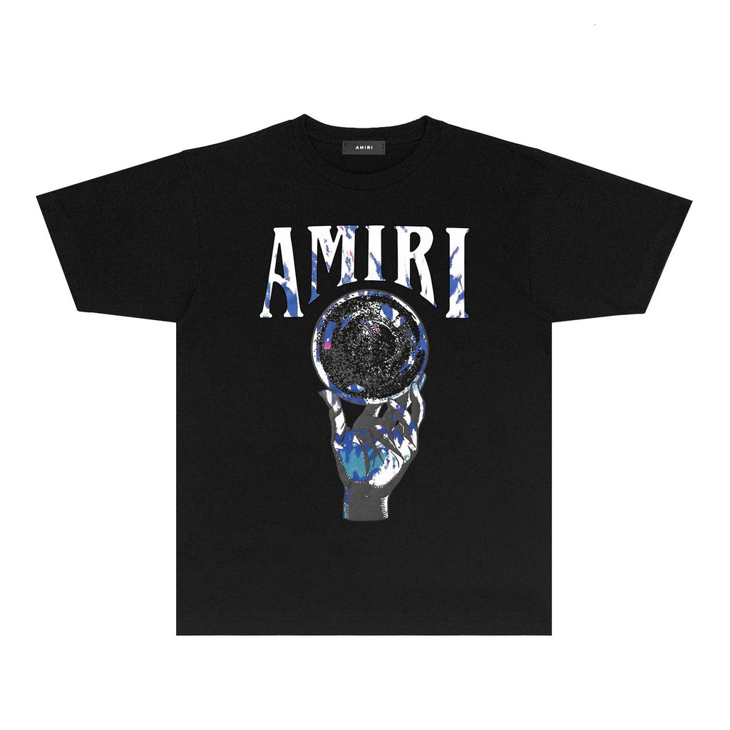 Amiri T-Shirt Personality Creative Printing Short Sleeve T-shirt Blouse