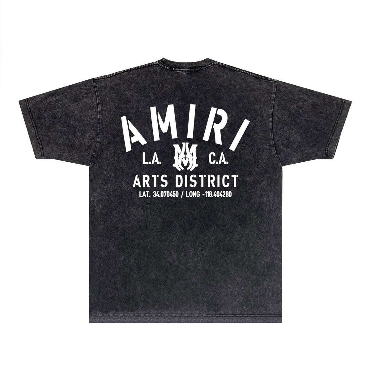 Amiri T-shirt Washed and Worn Retro Short Sleeve T-shirt