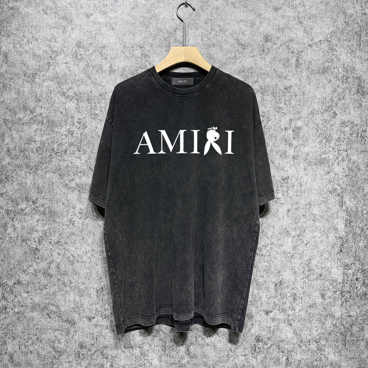 Amiri T-Shirt Vintage Distressed Short-Sleeved T-shirt