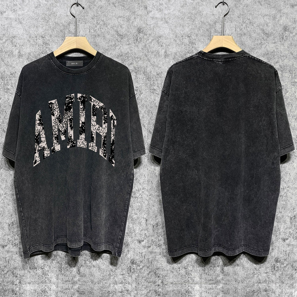 Amiri T-Shirt Distressed Retro Short Sleeve T-shirt