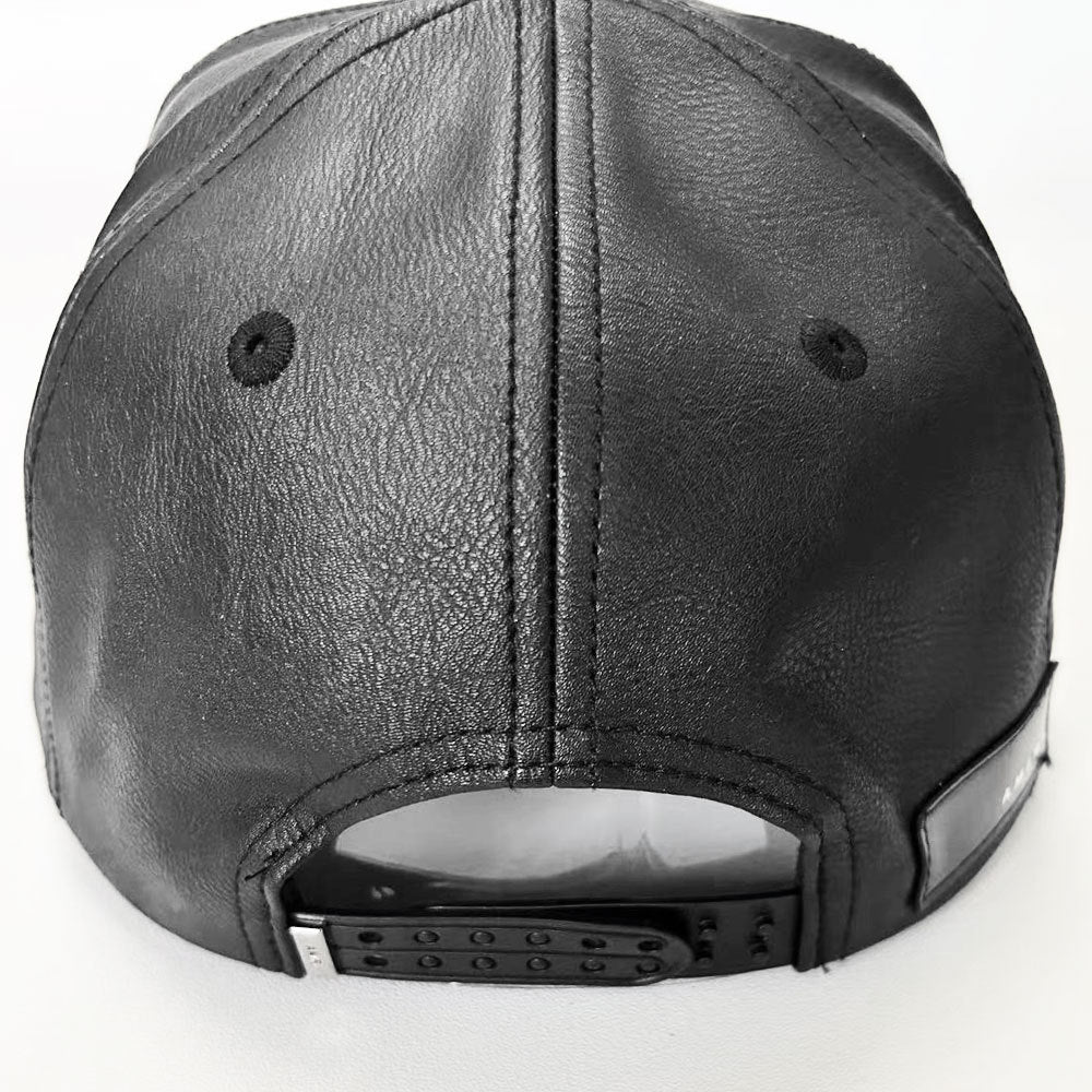 Amiri hat embroidery leather