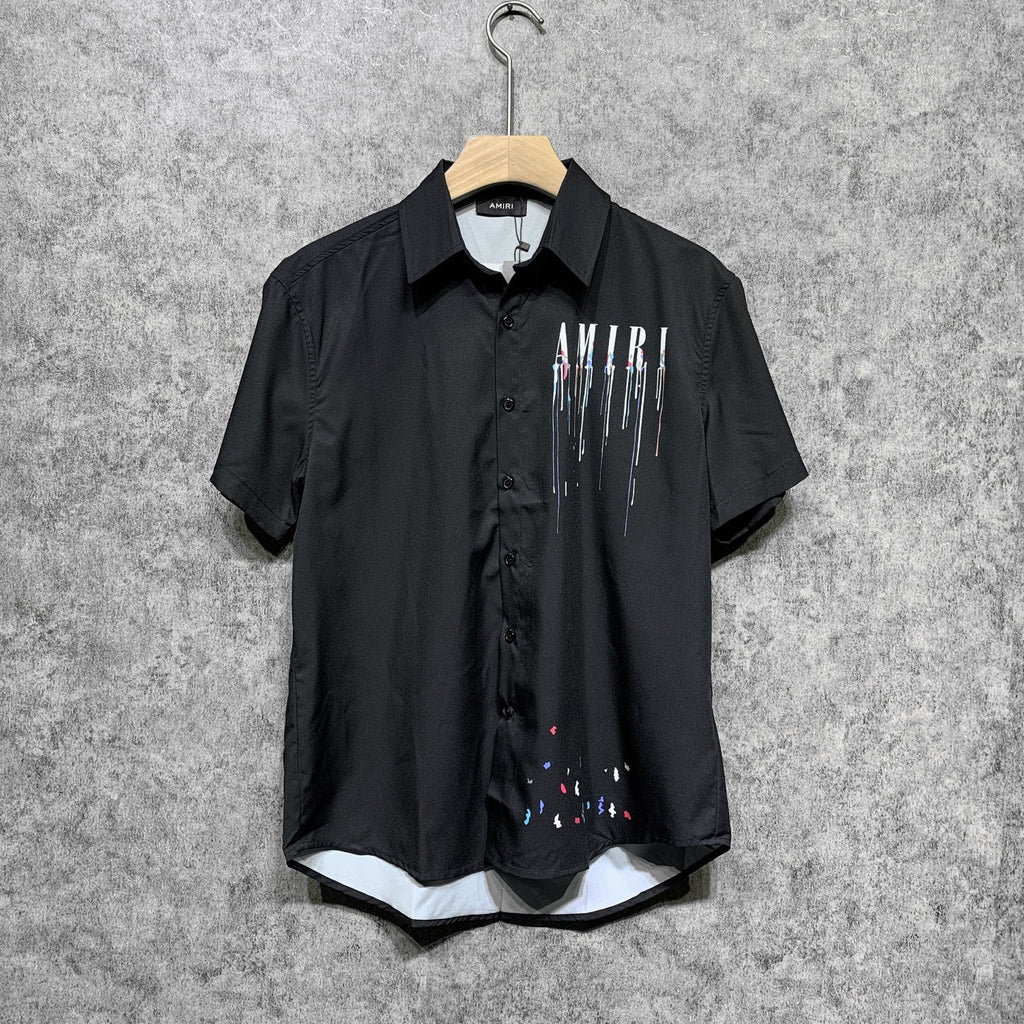 Amiri T Shirt Color Splash Ink