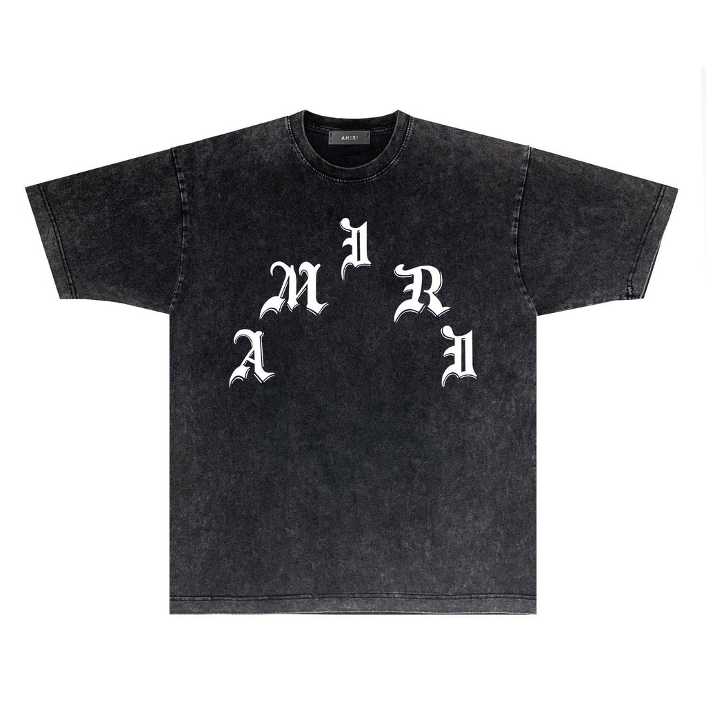 Amiri T-Shirt Distressed Retro Short Sleeve T-shirt