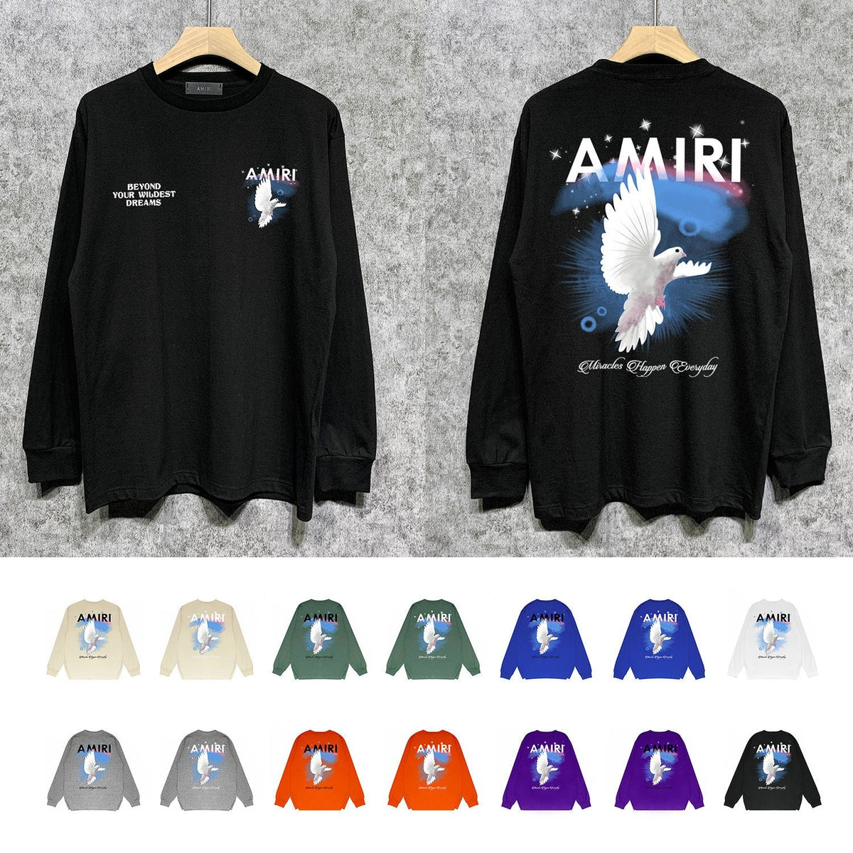 Amiri Sweatshirt Long Sleee Shirts