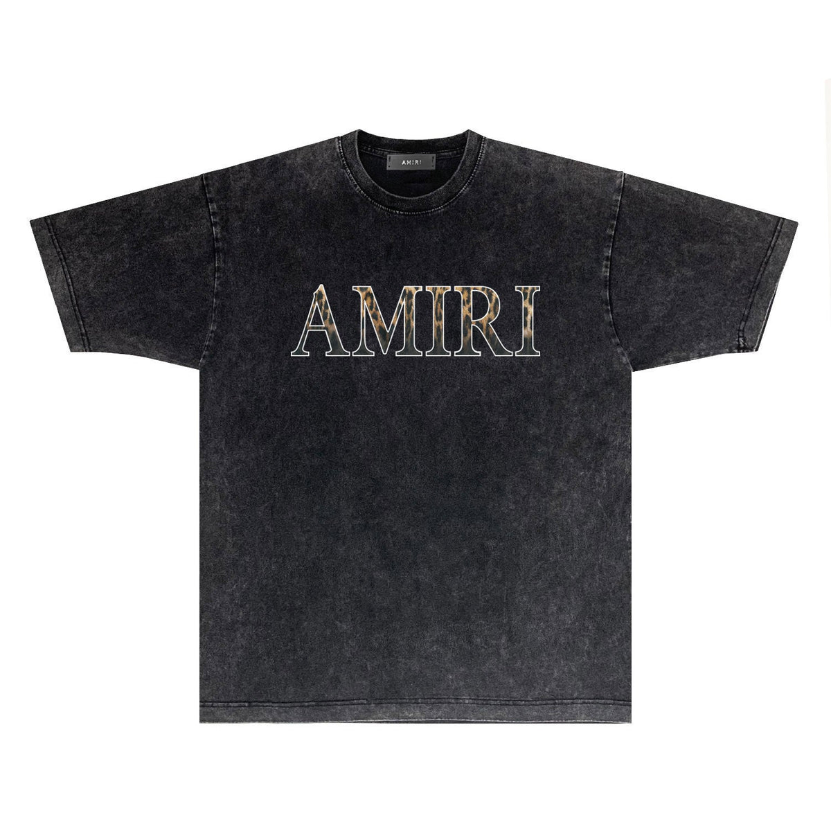 Amiri T-shirt Washed and Worn Retro Short Sleeve T-shirt