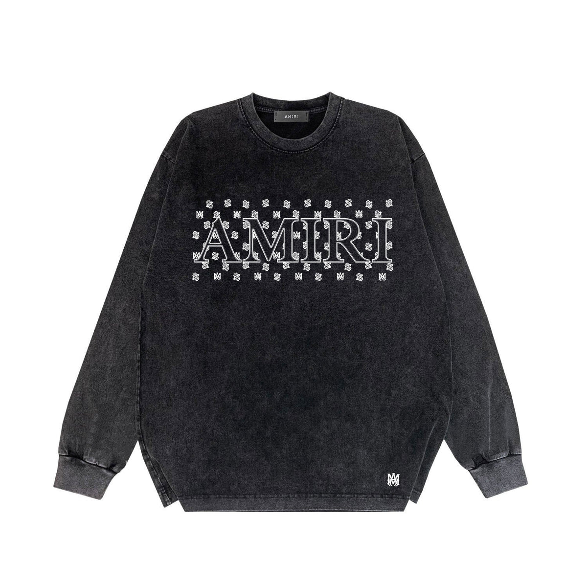 Amiri Long Sleeve Shirt Vintage T Shirt Washed and Worn Vintage Long Sleeve T-shirt