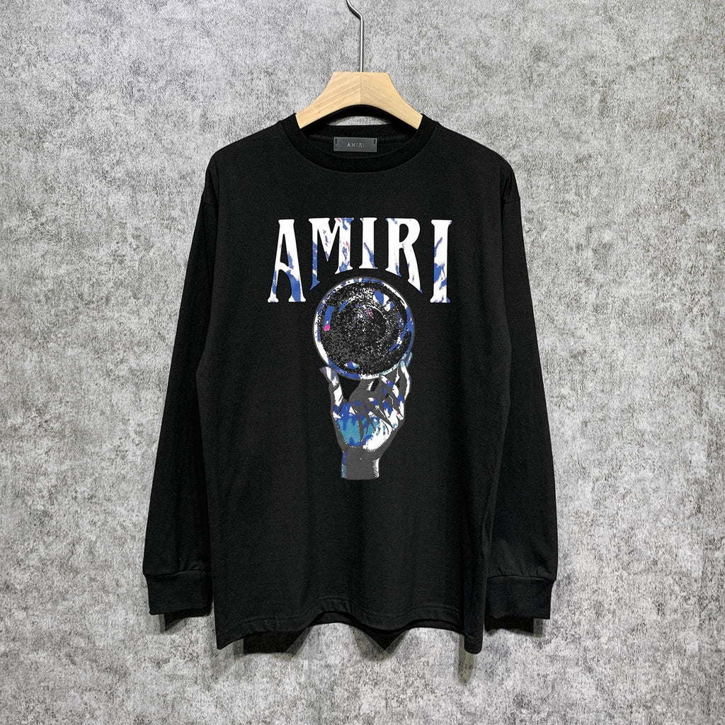 Amiri Long-Sleeve Shirt Personality Printing Stylish Casual