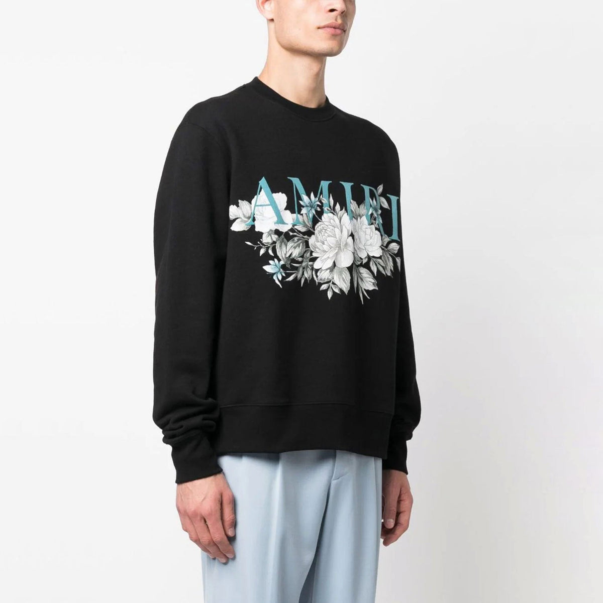 Amiri Long Sleeved Shirt Fashion Brand Crew Sweatshirts round Neck Sweater
