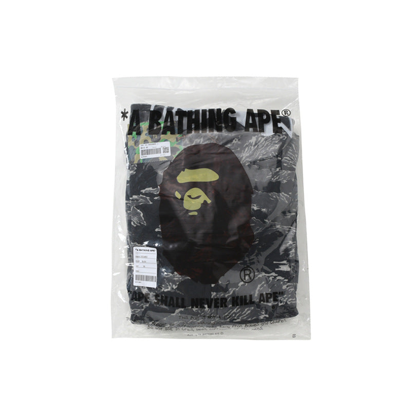 Bathing Ape Hoodie Embroidered Tiger Camo Tiger Hooded Cardigan Shark Sweater Jacket
