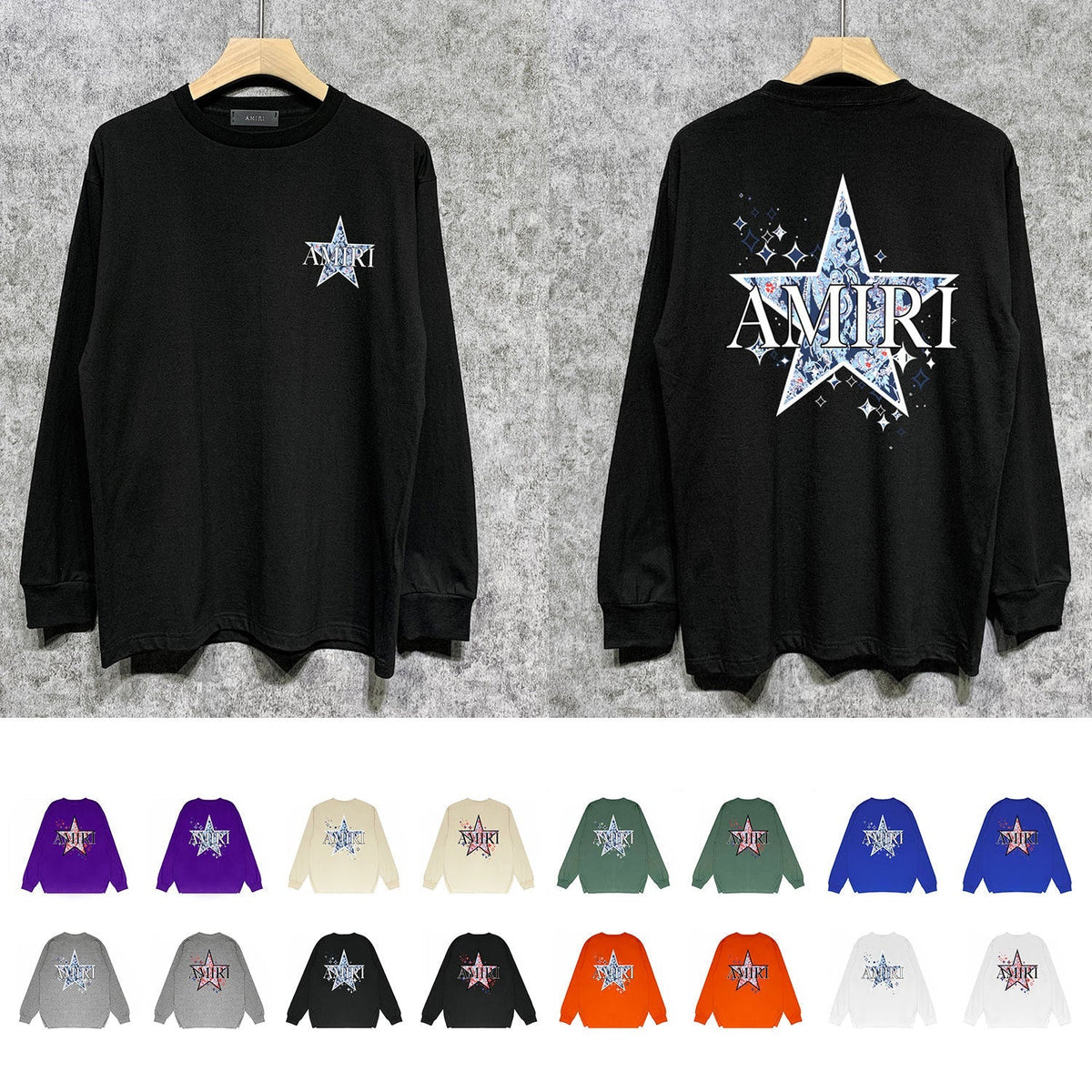 Amiri Sweatshirt Long Sleee Shirts