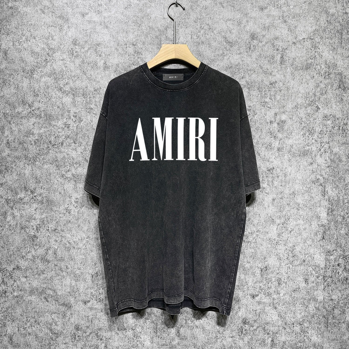 Amiri T-shirt Washed and Worn Retro Short Sleeve T-shirt