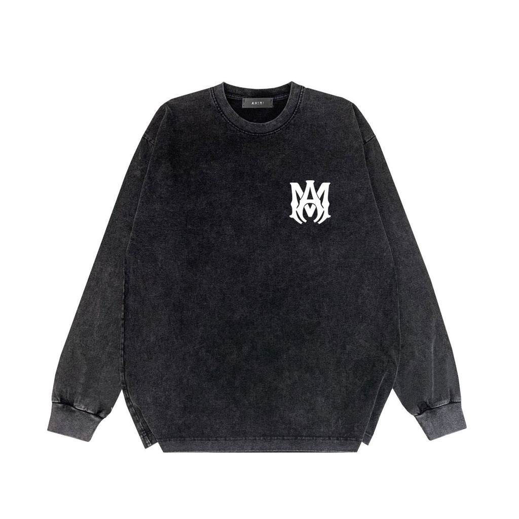 Amiri Long-Sleeve Shirt Vintage Distressed Long Sleeve T-shirt