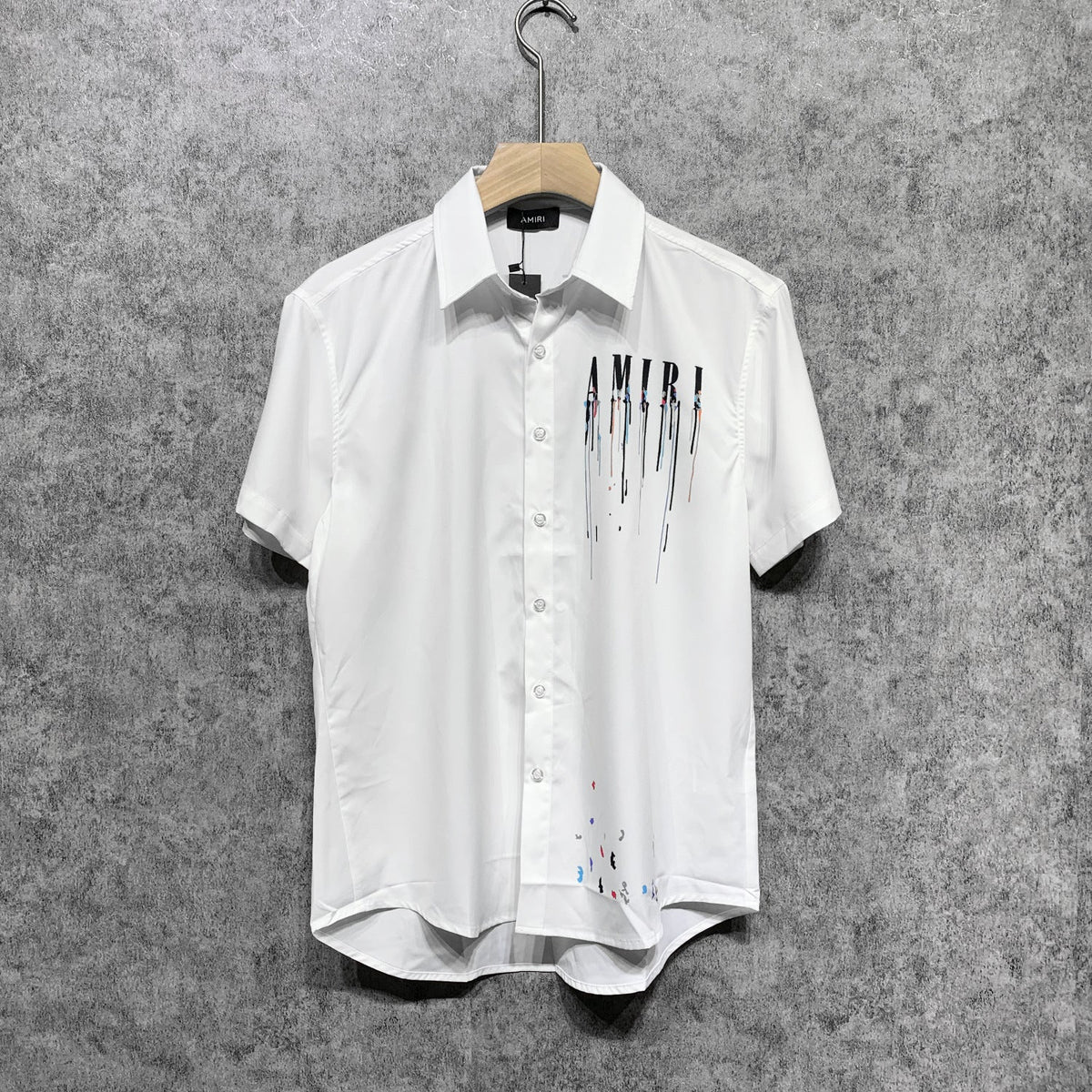 Amiri T Shirt Color Splash Ink