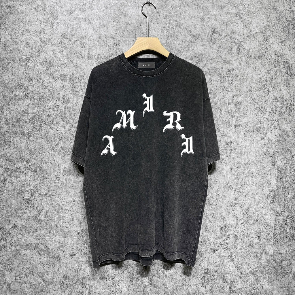 Amiri T-Shirt Distressed Retro Short Sleeve T-shirt