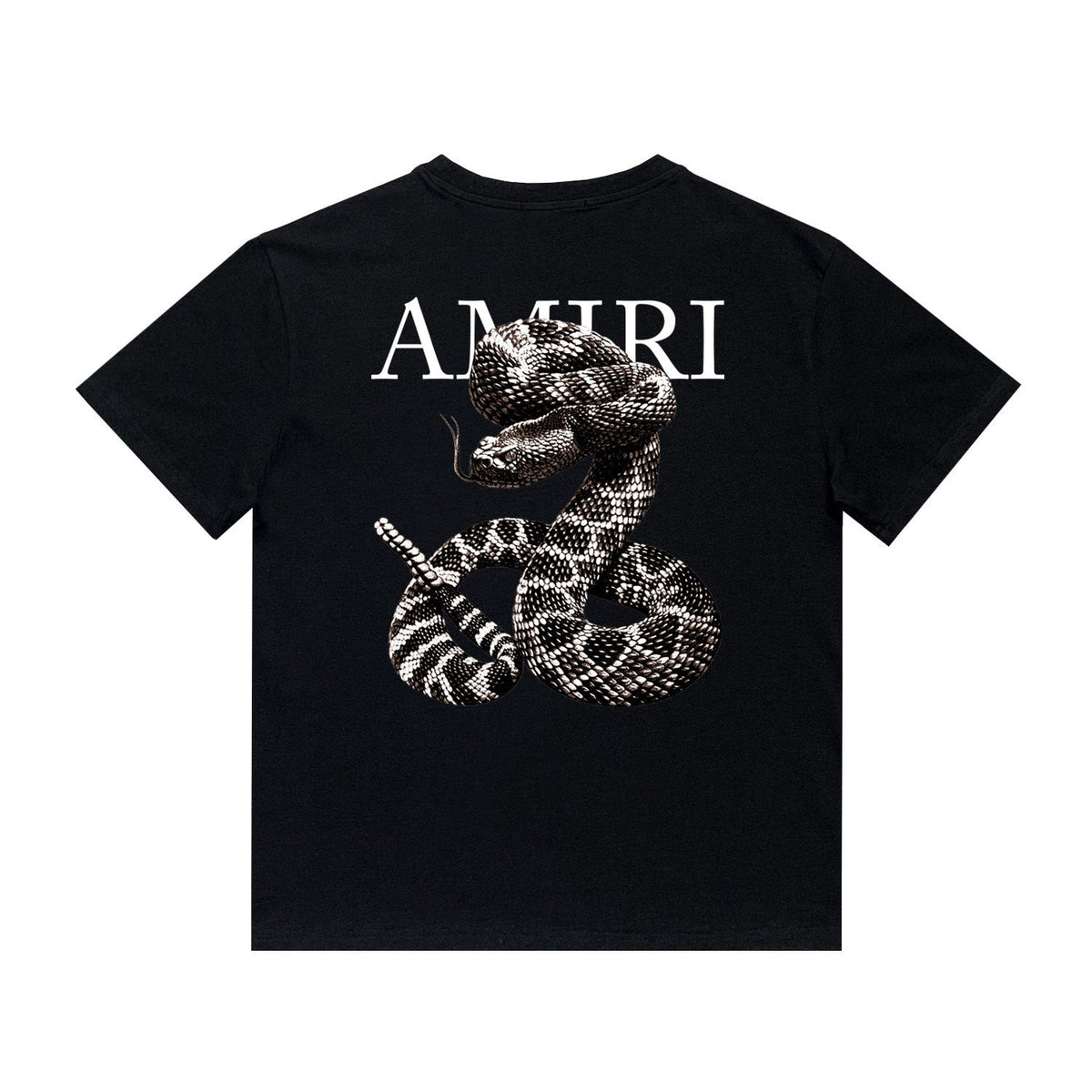 Amiri T Shirt Rattlesnake Printed Casual Round Neck